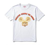ARTIST MARKET T-Shirt 100% Cotton Want to Be A Tough Sanremo 2025, White, L