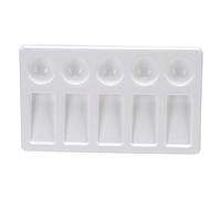 Artist Mixing Paint Palette White Oblong 10 Well, 18X 10cm and Creative