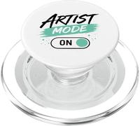 Artist Mode On Creative Design Funny Graphic Designer Music PopSockets PopGrip for MagSafe
