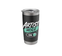 Artist Mode On Creative Design Funny Graphic Designer Music Stainless Steel Insulated Tumbler
