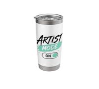 Artist Mode On Creative Design Funny Graphic Designer Music Stainless Steel Insulated Tumbler