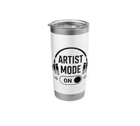 Artist Mode On Creative Design Funny Graphic Designer Music Stainless Steel Insulated Tumbler