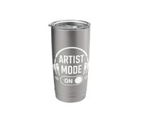 Artist Mode On Creative Design Funny Graphic Designer Music Stainless Steel Insulated Tumbler