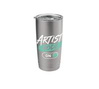 Artist Mode On Creative Design Funny Graphic Designer Music Stainless Steel Insulated Tumbler