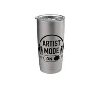 Artist Mode On Creative Design Funny Graphic Designer Music Stainless Steel Insulated Tumbler