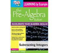 Artist Not Provided - Pre-Algebra Tutor: Learning By Example - Subtracting Integers [DVD] [2007] [NTSC]