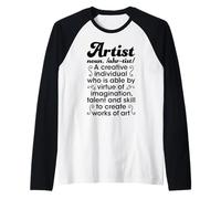 Artist Noun Definition Creative Kids Boys Girls Dictionary Raglan Baseball Tee