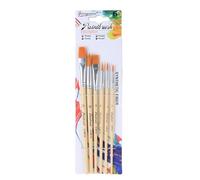 Artist Paint Brush Set, Acrylic Paint Brushes, 6 Multi Shaped Nylon Paint Brushes Art, Watercolor Rock Face Painting Brush, Artist Craft Brush Supplies, Paintbrush For Acrylic Painting