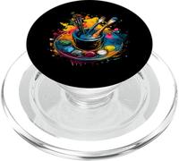 Artist Paint Palette and Brush Art PopSockets PopGrip for MagSafe