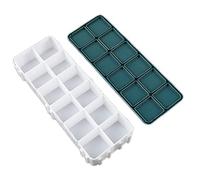 Artist Paint Palette Box for Organized Studio Color Work, D | Divided Well Arrangement, Included Palette Cover, Various Paint Types for Painters and Fine Art Studio Projects