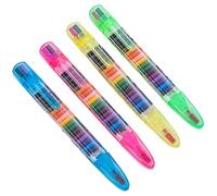 Artist Paint Pens Set - 20 Color Oil Pastels Markers | 4 Piece Permanent Wax Crayons, Replaceable Odorless Tip, Drawing Marker Pen For Rock Stone Canvas Wood Fabric Craft