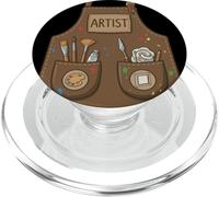 Artist Painter Art Teacher Fine Arts Halloween Apron Costume PopSockets PopGrip for MagSafe