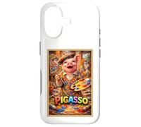 Artist Pig Painting Paint Fun Animal Parody Art Print Poster Case for iPhone 17