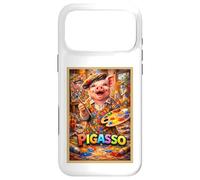 Artist Pig Painting Paint Fun Animal Parody Art Print Poster Case for iPhone 17 Pro Max