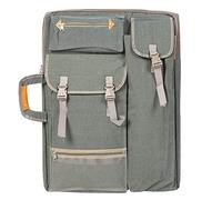Artist Portfolio Backpack and Tote, 4K Waterproof Art Carrying Case Shoulder Bag 66x50cm Canva Multi-Function Large Art Bag Outdoor Drawing Sketch Board Bag for Students Hobbyist Architect(Smoly Gray)