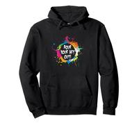 Artist Pour Your Art Out Paint Splash Creative Quote Design Pullover Hoodie