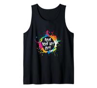 Artist Pour Your Art Out Paint Splash Creative Quote Design Tank Top