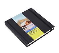 Artist Quality Hardcover Watercolor Book, Acid-Non Paper Watercolor Block for Wet and Dry Media, Elegant Watercolor Drawing Notebook with Double Sided Cover