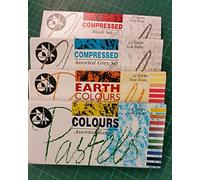 Artist Soft Pastels and Compressed Charcoal Sticks. By Jakar. Four Packs for Added Discount
