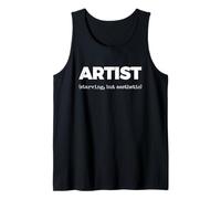 Artist (Starving, but Aesthetic) Indie Creator Tank Top