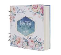Artist Watercolor Paper Sketch Book Square Spiral Notebook with Premium Thick Paper Cold Pressed Refillable Square Spiral Notebook Art Painting Drawing Pad for Watercolour Techniques and Mixed Media