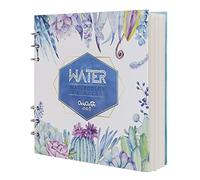 Artist Watercolor Paper Sketch Book Square Spiral Notebook with Premium Thick Paper Cold Pressed Refillable Square Spiral Notebook Art Painting Drawing Pad for Watercolour Techniques and Mixed Media