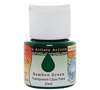 Artiste 20 ml Aquaglass Transparent Glass Paint, Bamboo Green