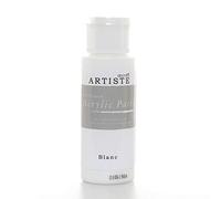 Artiste Acrylic Paint 59ml 2Oz Blanc, Quick-Drying Professional Art, Craft And Hobby Artists Paint, Vibrant Colour, Water-Based Paints Cover All Surfaces With Ease, Ideal For Travel Artists