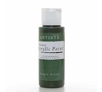 Artiste Acrylic Paint 59ml 2Oz Jungle Green, Quick-Drying Professional Art, Craft and Hobby Artists Paint, Vibrant Colour, Water-Based Paints Cover All Surfaces with Ease, Ideal for Travel Artists