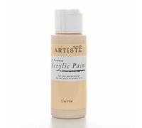 Artiste Acrylic Paint 59ml 2Oz Latte, Quick-Drying Professional Art, Craft and Hobby Artists Paint, Vibrant Colour, Water-Based Paints Cover All Surfaces with Ease, Ideal for Travel Artists
