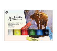Artiste Acrylic Paint Set - 6 Pack - 100ml