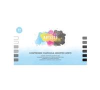Artiste Compressed Charcoals Assorted Greys (Pack of 12) DOA 551031
