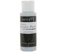 Artiste Glitter Varnish 59ml 2Oz, Quick-Drying Professional Art, Craft and Hobby Artists Medium, Speciality Medium ensures Your Make Stands Out, Cover All Surfaces with Ease, Ideal for Travel Artists