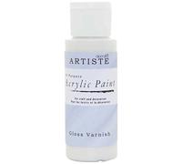 Artiste Gloss Varnish 59ml 2Oz, Quick-Drying Professional Art, Craft and Hobby Artists Medium, Speciality Medium ensures Your Make Stands Out, Cover All Surfaces with Ease, Ideal for Travel Artists