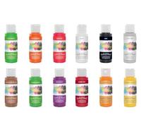 Artiste Halloween Theme Acrylic Paints 59ml Set of 12 Paints, Bring Your Halloween Craft to Life with Acrylic Paint, Mix for More Colours, Use On Paper, Card, Fabric, Wood, Ceramic, Paint Supplies