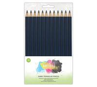 Artiste Jumbo Triangular HB Pencil Pack 12