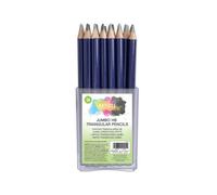 Artiste Jumbo Triangular HB Pencil Tub Charcoal (Pack of 36) DOA 856109