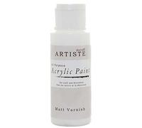 Artiste Matt Varnish 59ml 2Oz, Quick-Drying Professional Art, Craft and Hobby Artists Medium, Speciality Medium ensures Your Make Stands Out, Cover All Surfaces with Ease, Ideal for Travel Artists