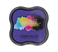 Artiste Pigment Lavender Ink Pad for Stamping, Embossing Powders, Crafting Supplies, Highly Pigmented, for Use with Clear Stamps, Rubber Stamps, Ink Pads are Safe Non-Toxic Acid-Free