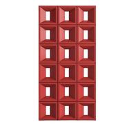 Artistic 3D Room Divider Panel - 18/9 Grid PU Hollow Screen for Bedroom Hotel Studio Decor - Easy Snap-Together Design (J 60x120cm) - Stylish Space Separator