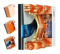 Artistic 3D Water City Themed Tear Away Desk Calendar for 2026 Showcasing Landscape Paper Carving and Memo Sheets Luxury Paper Craft Diary