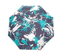 Artistic Abstract Graffiti Umbrella Windproof Automatic Foldable Umbrells Auto Open Close for Men Women Kids