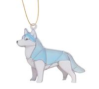 Artistic Acrylic Dog Light Trapper with Festival, Hoarse | Visual Effects to Brighten Window and Enhances Room Decoration for Any Window Decoration Occasion