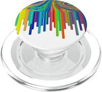 Artistic Acrylic Pouring Art Painting Artists Teacher Women PopSockets PopGrip for MagSafe
