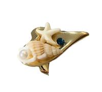 Artistic Adjustable Sea Creature Rings with Starfishes and Shell Detail Fashion Finger Accessories Unique Marine Jewelry, as described, as described