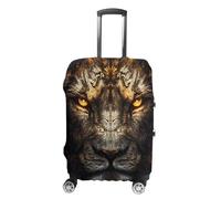 Artistic and Lion Funny Suitcases Cover Travel Accessories Washable Suitcase Protector Fits 19-32 Inch L