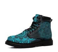 Artistic Ankle Boots for Women - Vibrant Mandala, Floral, Abstract Prints, Slip-Resistant, Comfortable for Fall & Winter