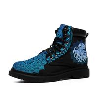 Artistic Ankle Boots for Women - Vibrant Mandala, Floral, Abstract Prints, Slip-Resistant, Comfortable for Fall & Winter