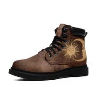 Artistic Ankle Boots for Women - Vibrant Mandala, Floral, Abstract Prints, Slip-Resistant, Comfortable for Fall & Winter