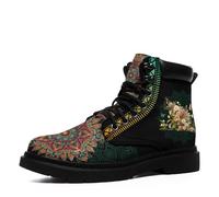 Artistic Ankle Boots for Women - Vibrant Mandala, Floral, Abstract Prints, Slip-Resistant, Comfortable for Fall & Winter